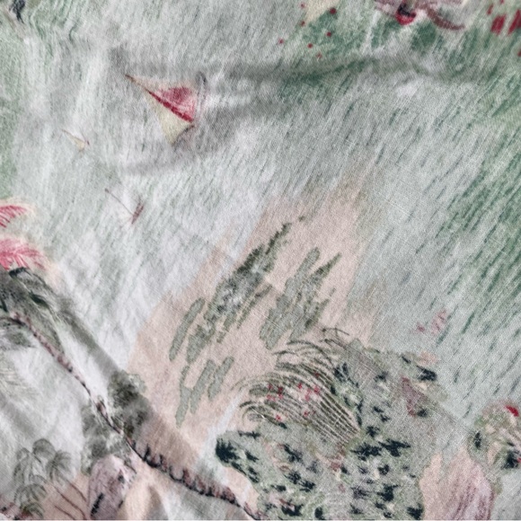 Men's Tropical Shirt Size XL AMERICAN BLUE AUTHENTICS Palm Trees Birds Vacation - Picture 6 of 11